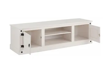 Ayala Golvstående TV-bänk 160 cm med Förvaring i Trä - Vit - Möbler - Tv möbel & mediamöbel - TV bänk & mediabänk