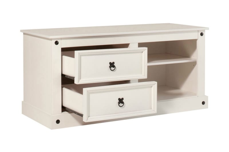 Ayala TV-bänk 120 cm - Vit - Möbler - Tv möbel & mediamöbel - TV bänk & mediabänk