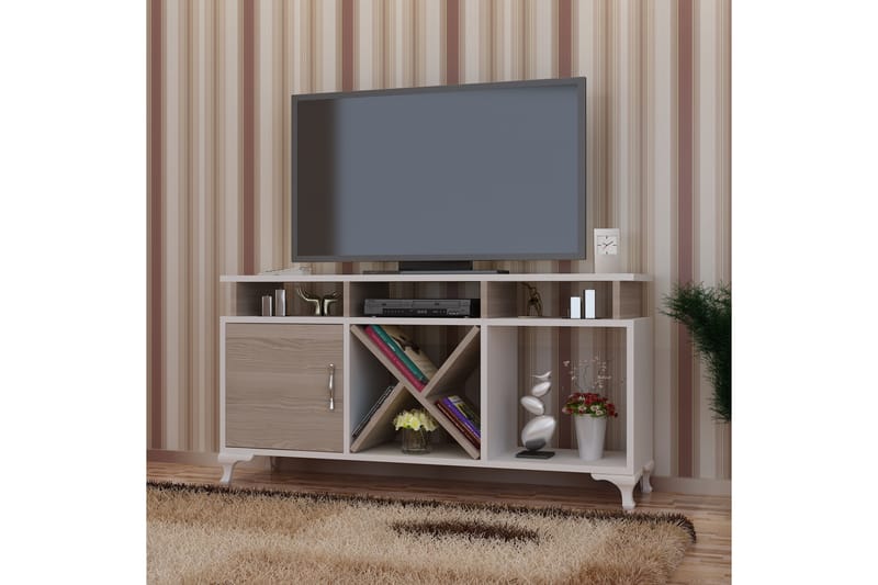 Ayaze Tv-bänk 120 cm - Vit - TV bänk & mediabänk