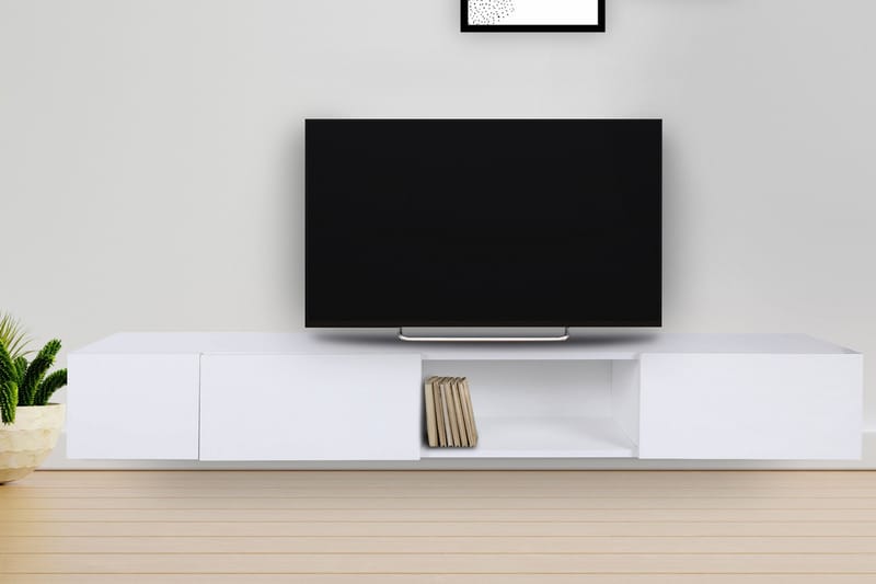Bawinkel Tv-bänk 180 cm - Vit - TV bänk & mediabänk