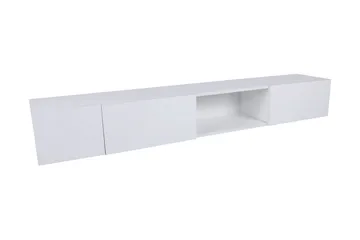 Bawinkel Vägghängd Tv-bänk 180 cm med Förvaring i Målat Trä - Vit - Möbler - Tv möbel & mediamöbel - TV bänk & mediabänk