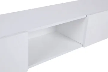 Bawinkel Vägghängd Tv-bänk 180 cm med Förvaring i Målat Trä - Vit - Möbler - Tv möbel & mediamöbel - TV bänk & mediabänk