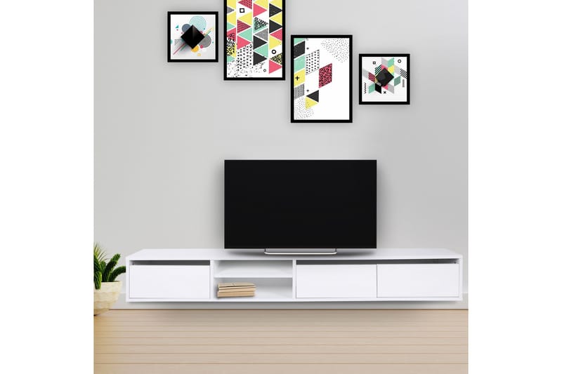 Belgium Tv-bänk 180 cm - Vit - Möbler - Tv möbel & mediamöbel - TV bänk & mediabänk
