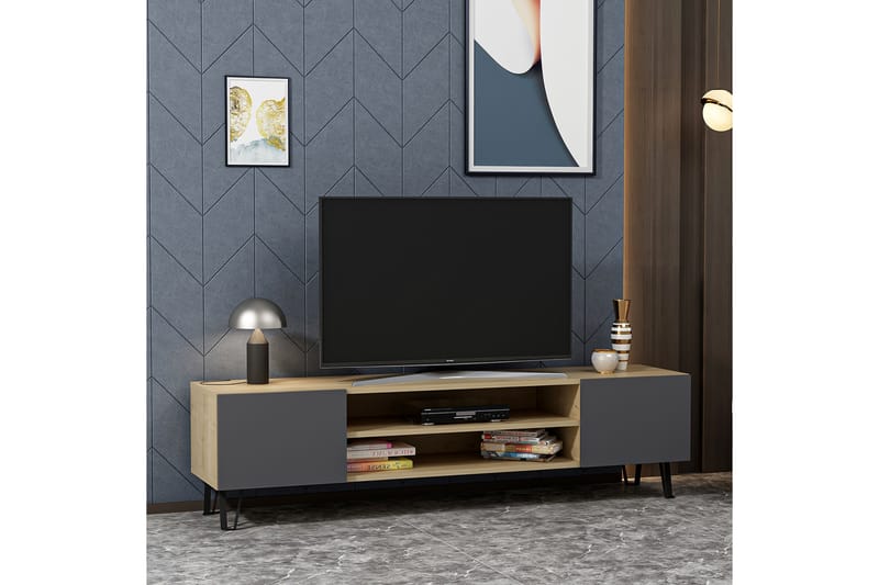 Bloomis Tv-bänk 160 cm - Antracit - TV bänk & mediabänk