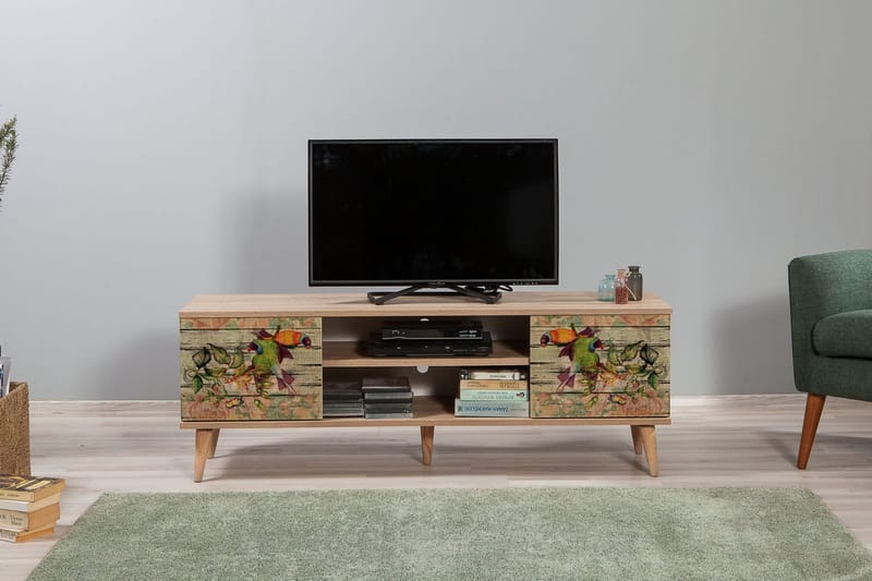 Brokind TV-Bänk 140 cm - Brun - Möbler - Tv möbel & mediamöbel - TV bänk & mediabänk