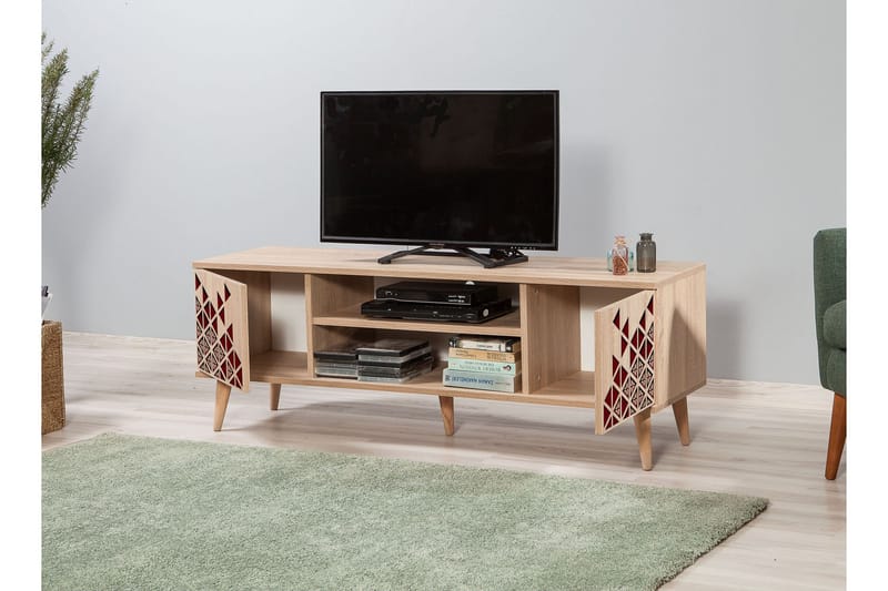 Brokind TV-Bänk 140 cm - Brun - Möbler - Tv möbel & mediamöbel - TV bänk & mediabänk