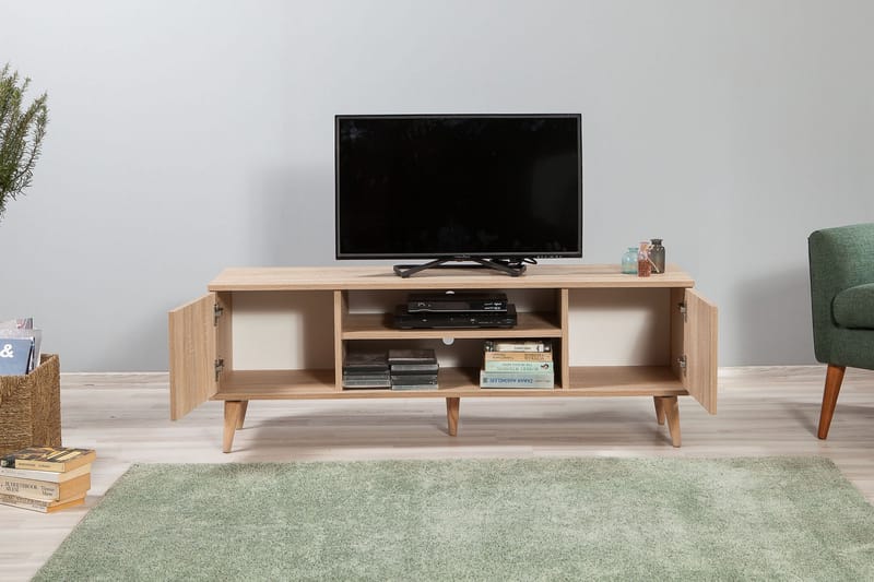 Brokind TV-Bänk 140 cm - Brun - Möbler - Tv möbel & mediamöbel - TV bänk & mediabänk