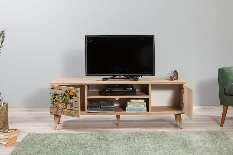 Brokind TV-Bänk 140 cm - Brun - Möbler - Tv möbel & mediamöbel - TV bänk & mediabänk