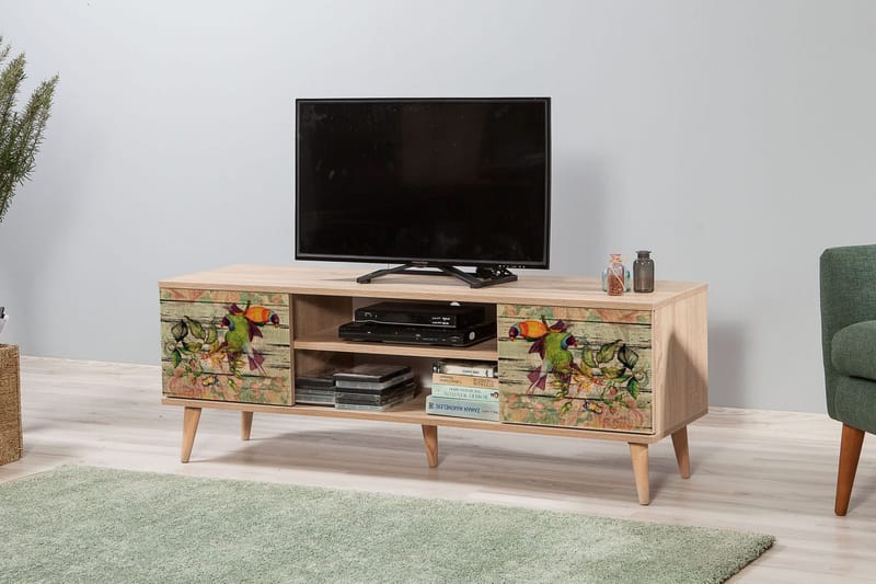 Brokind TV-Bänk 140 cm - Brun - Möbler - Tv möbel & mediamöbel - TV bänk & mediabänk