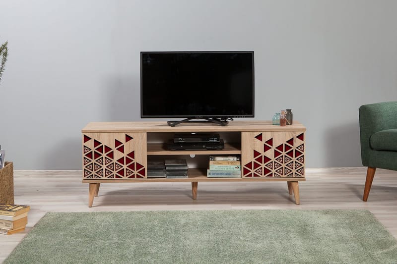 Brokind TV-Bänk 140 cm - Brun - Möbler - Tv möbel & mediamöbel - TV bänk & mediabänk