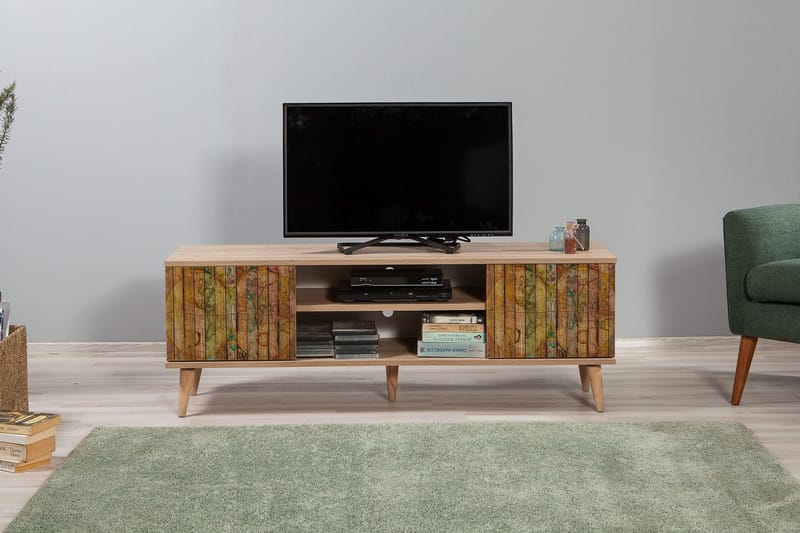 Brokind TV-Bänk 140 cm - Brun - Möbler - Tv möbel & mediamöbel - TV bänk & mediabänk