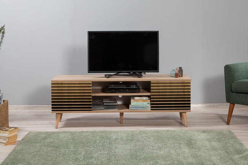 Brokind TV-Bänk 140 cm - Brun - Möbler - Tv möbel & mediamöbel - TV bänk & mediabänk