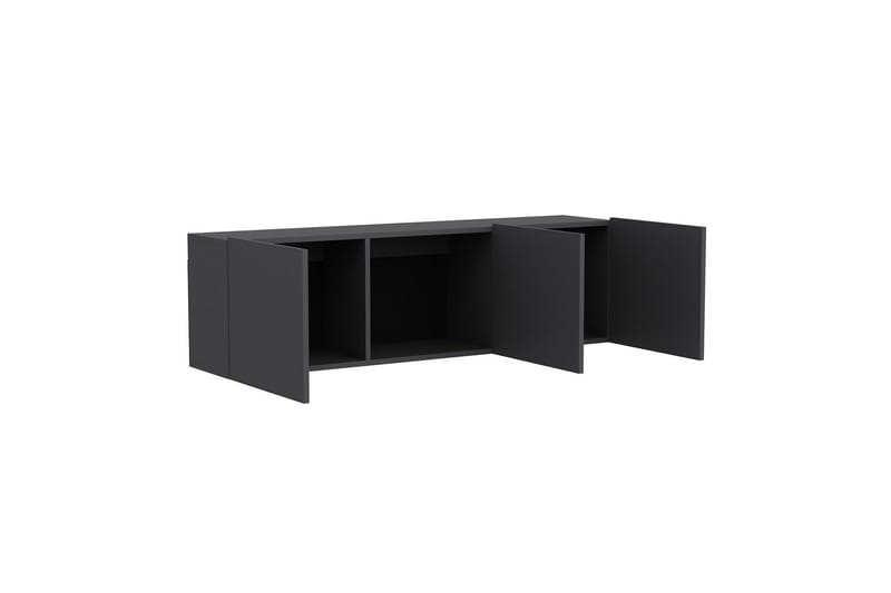 Bruce Tv-bänk 150x31 cm Svart - Hanah Home - Möbler - Tv möbel & mediamöbel - TV bänk & mediabänk