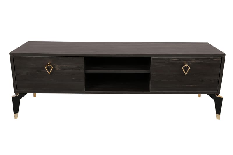 Buvillage Tv-bänk 143 cm - Mörkbrun - Möbler - Tv möbel & mediamöbel - TV bänk & mediabänk