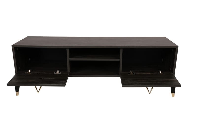 Buvillage Tv-bänk 143 cm - Mörkbrun - Möbler - Tv möbel & mediamöbel - TV bänk & mediabänk