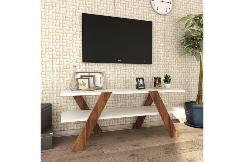 Byestad TV-bänk 120 cm - Vit - Möbler - Tv möbel & mediamöbel - TV bänk & mediabänk