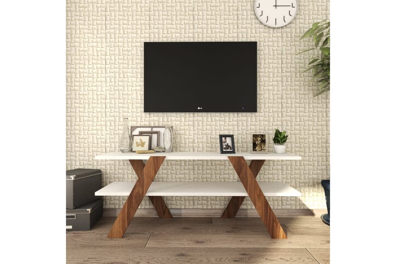 Byestad TV-bänk 120 cm - Vit - Möbler - Tv möbel & mediamöbel - TV bänk & mediabänk