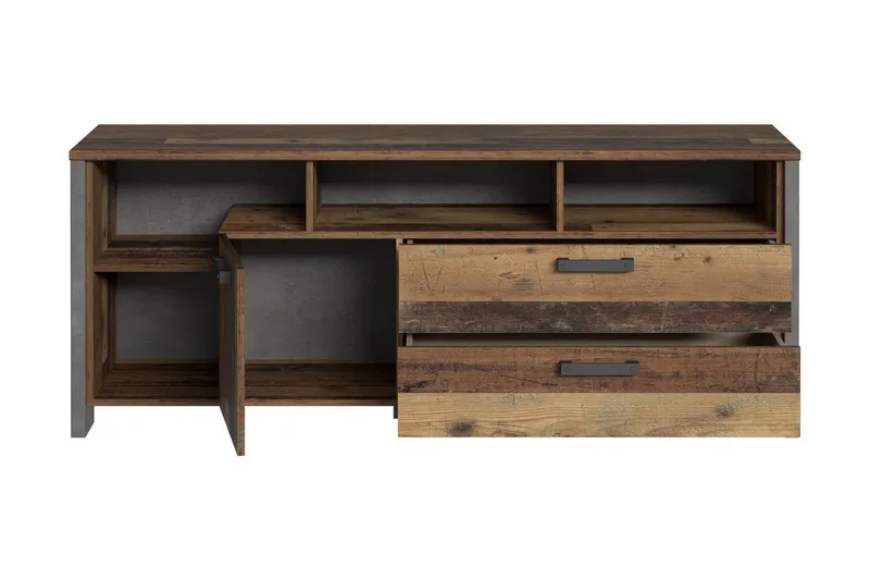 Cadle TV-Bänk 161 cm - Brun/Grå - Möbler - Tv möbel & mediamöbel - TV bänk & mediabänk