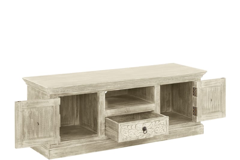 Cadmus Tv-bänk 135 cm - Cremevit - Möbler - Tv möbel & mediamöbel - TV bänk & mediabänk