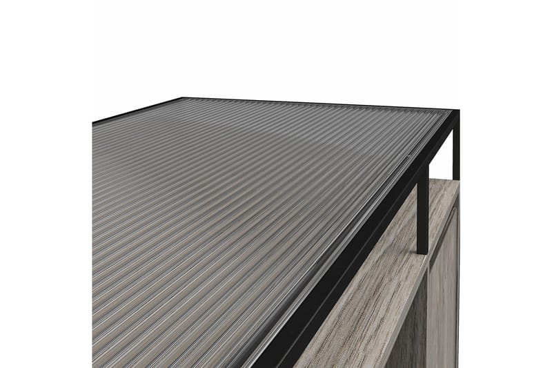 Camley Tv-bänk 136,6x49,8 cm Grå - Dorel Home - Möbler - Tv möbel & mediamöbel - TV bänk & mediabänk