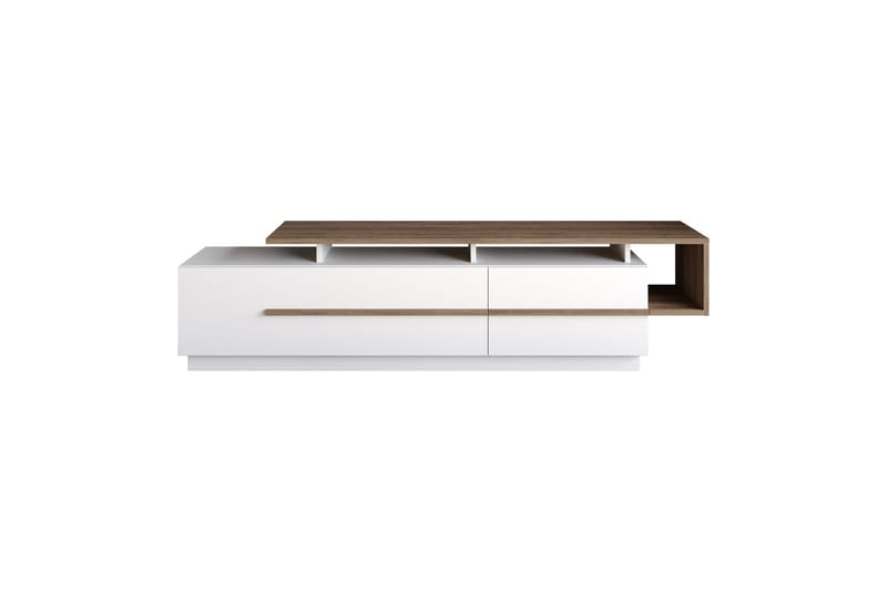 Campora Tv-bänk 150 cm - Mörkbrun/Vit - Möbler - Tv möbel & mediamöbel - TV bänk & mediabänk