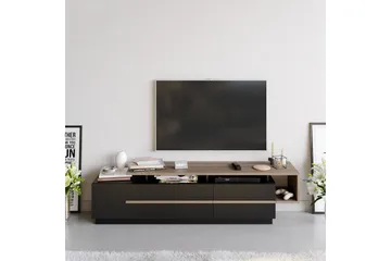 Campora Tv-bänk 180 cm - Svart/Mörkbrun - Möbler - Tv möbel & mediamöbel - TV bänk & mediabänk
