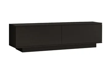 Caswell Golvstående Tv-bänk 140 cm med Förvaring i Målat Trä - Svart - Möbler - Tv möbel & mediamöbel - TV bänk & mediabänk