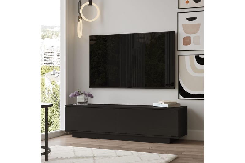 Caswell Tv-bänk 140 cm - Svart - Möbler - Tv möbel & mediamöbel - TV bänk & mediabänk