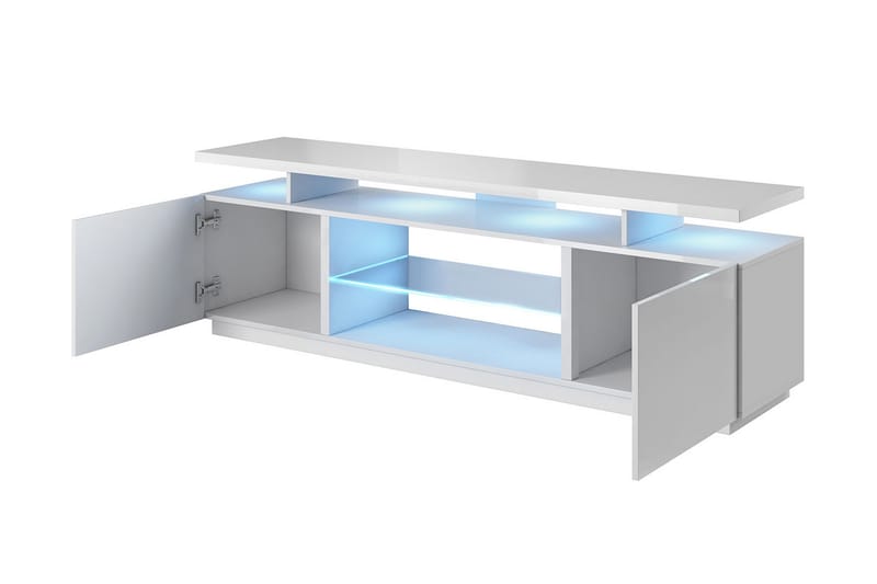 Ceasar TV-bänk 180 cm med LED - Svart - Möbler - Tv möbel & mediamöbel - TV bänk & mediabänk