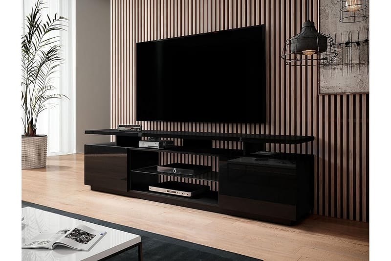 Ceasar TV-bänk 180 cm - Svart - Möbler - Tv möbel & mediamöbel - TV bänk & mediabänk