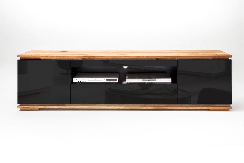 Chiaro TV-bänk 202 cm - Svart - Möbler - Tv möbel & mediamöbel - TV bänk & mediabänk