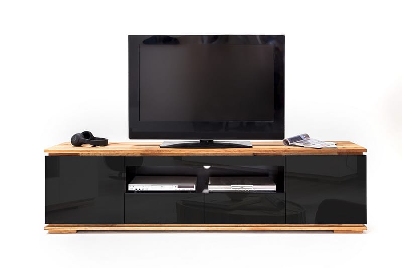 Chiaro TV-bänk 202 cm - Svart - Möbler - Tv möbel & mediamöbel - TV bänk & mediabänk