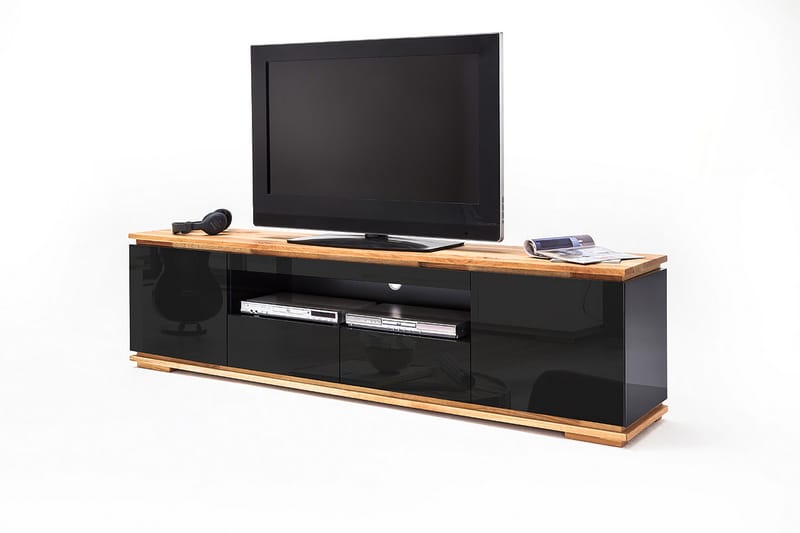 Chiaro TV-bänk 202 cm - Svart - Möbler - Tv möbel & mediamöbel - TV bänk & mediabänk