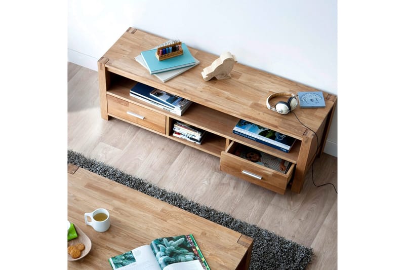 Chicago New TV-bänk 140 cm - Ek - Möbler - Tv möbel & mediamöbel - TV bänk & mediabänk