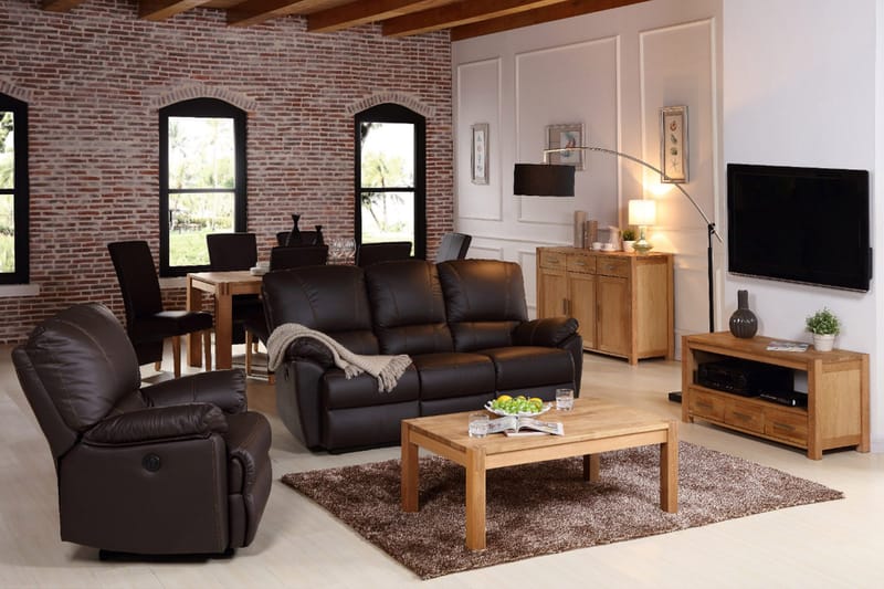 Chicago New TV-bänk 140 cm - Ek - Möbler - Tv möbel & mediamöbel - TV bänk & mediabänk