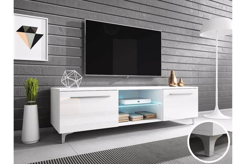 Chien TV-bänk 150 cm - Vit - Möbler - Tv möbel & mediamöbel - TV bänk & mediabänk