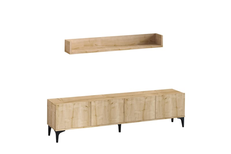 Cizylydu Tv-bänk 180 cm - Natur - Möbler - Tv möbel & mediamöbel - TV bänk & mediabänk