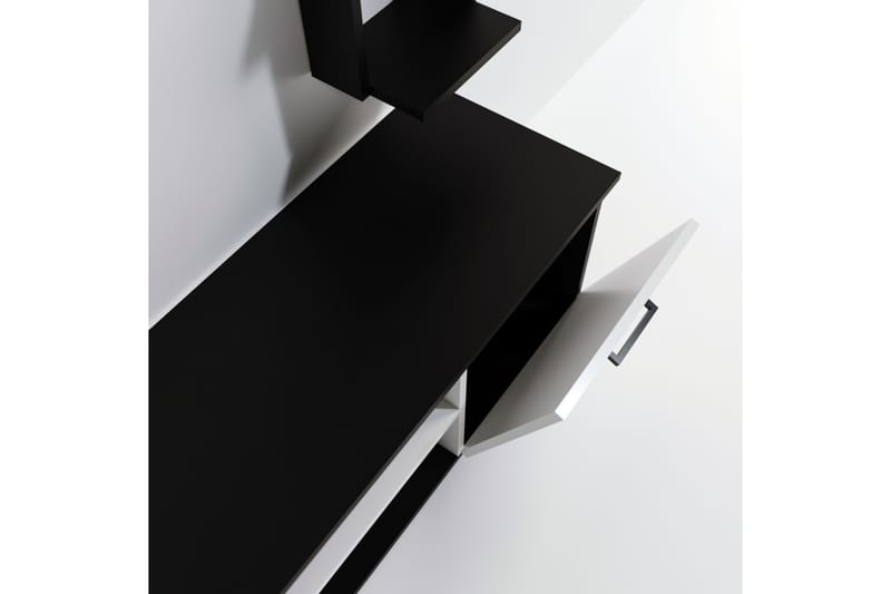 Clelles Tv-bänk 180 cm - Svart/Vit - Möbler - Tv möbel & mediamöbel - TV bänk & mediabänk