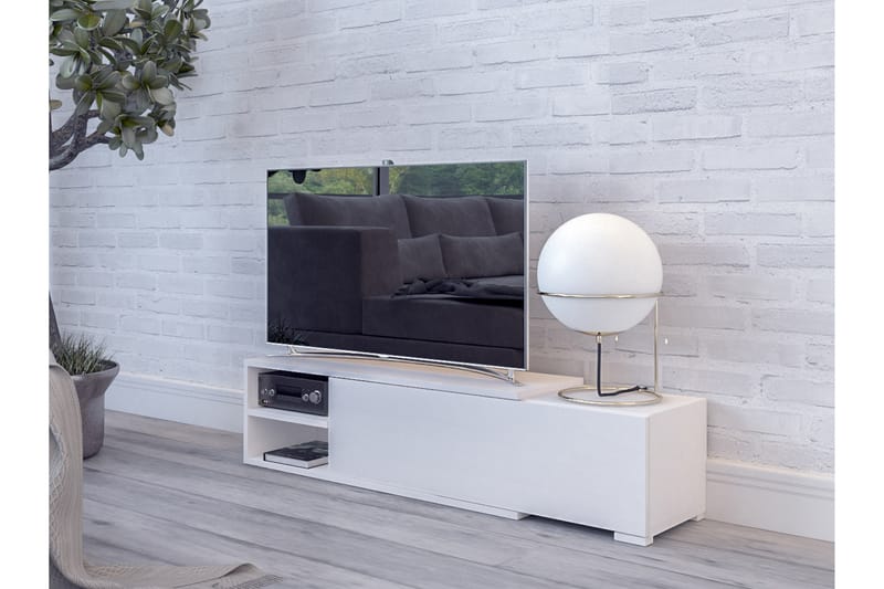 Cliff TV-bänk 180 cm - Vit - Möbler - Tv möbel & mediamöbel - TV bänk & mediabänk