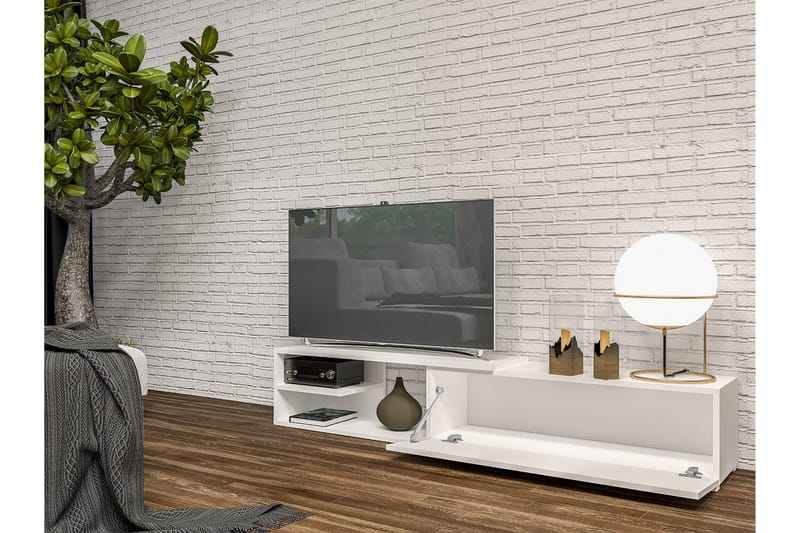 Cliff TV-bänk 180 cm - Vit - Möbler - Tv möbel & mediamöbel - TV bänk & mediabänk