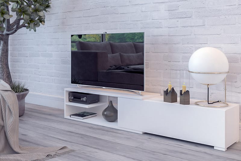 Cliff TV-bänk 180 cm - Vit - Möbler - Tv möbel & mediamöbel - TV bänk & mediabänk