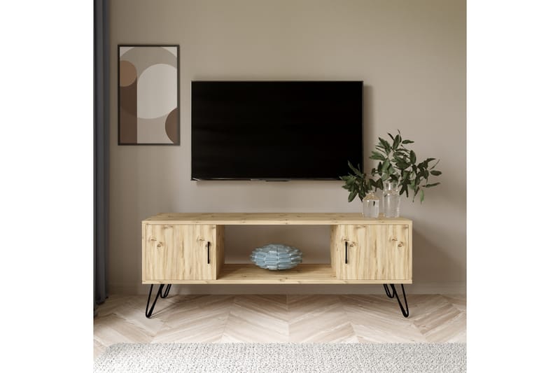 Colaldiath Tv-bänk 150 cm - Natur - Möbler - Tv möbel & mediamöbel - TV bänk & mediabänk