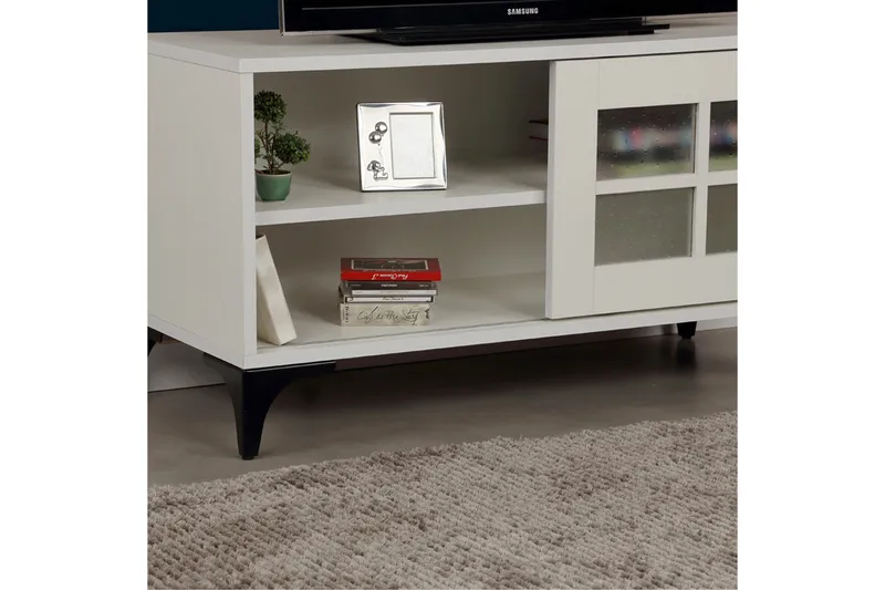 Comfortale Tv-bänk 100 cm - Vit - Möbler - Tv möbel & mediamöbel - TV bänk & mediabänk