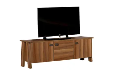 Comfortale Tv Bänk 144 cm med Förvaring i Mörkt Trä - Brun - Möbler - Tv möbel & mediamöbel - TV bänk & mediabänk