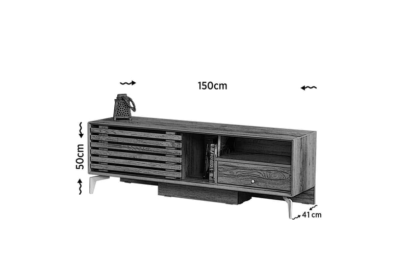 Comfortale Tv-bänk 150 cm - Trä - TV bänk & mediabänk