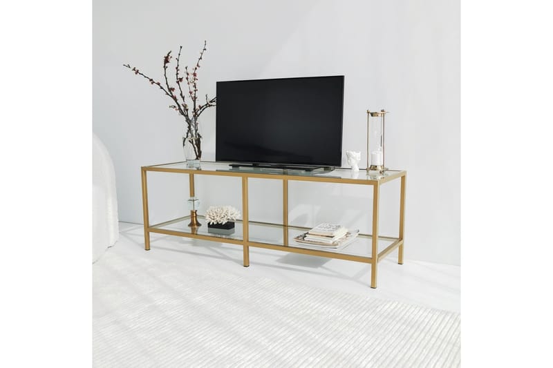 Condurso Tv-bänk 130 cm - Guld - Möbler - Tv möbel & mediamöbel - TV bänk & mediabänk