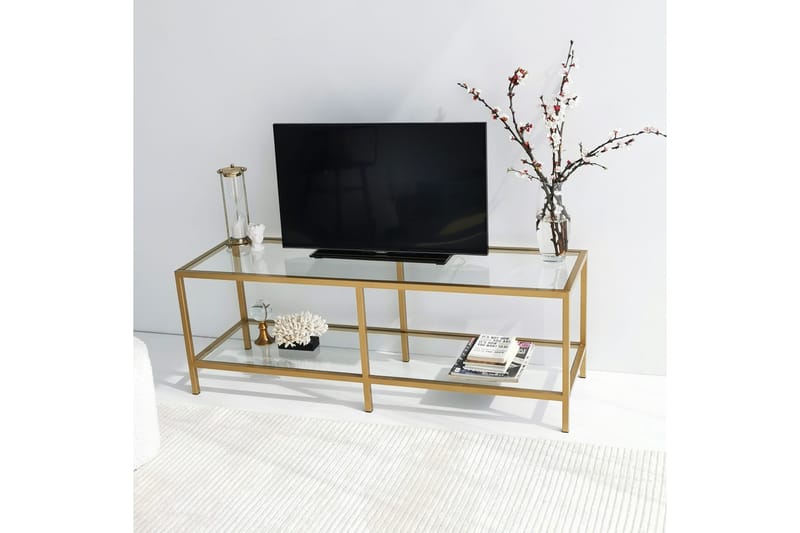 Condurso Tv-bänk 130 cm - Guld - Möbler - Tv möbel & mediamöbel - TV bänk & mediabänk