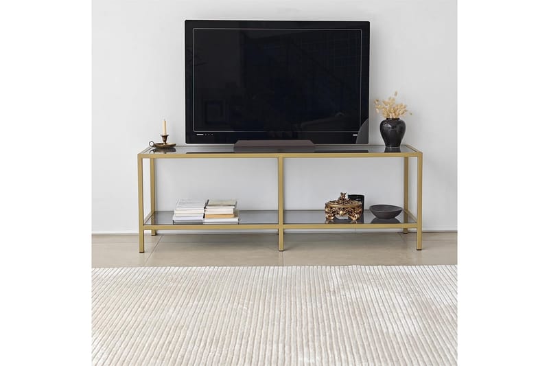 Condurso Tv-bänk 130 cm - Guld - TV bänk & mediabänk
