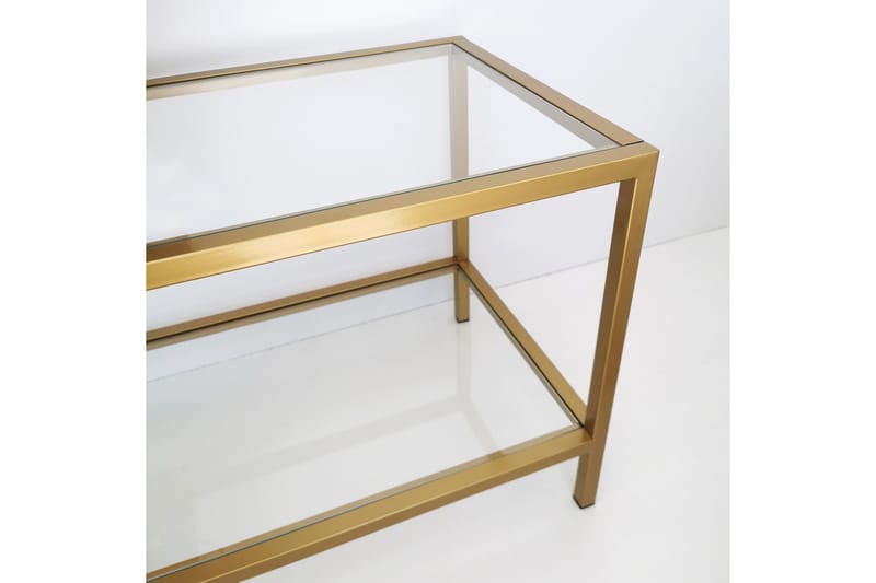 Condurso Tv-bänk 130 cm - Guld - Möbler - Tv möbel & mediamöbel - TV bänk & mediabänk