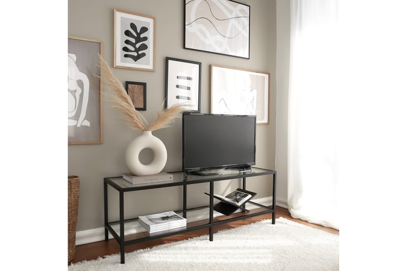 Condurso Tv-bänk 130 cm - Svart - Möbler - Tv möbel & mediamöbel - TV bänk & mediabänk
